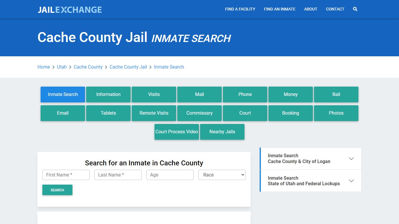 Cache County Jail, UT Inmate Search: Roster & Mugshots - Jail Exchange